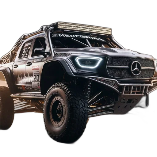 car, concept art, 3d render, photorealistic, mercedes-benz, off-road, vehicle, sturdy transparent PNG cut-out