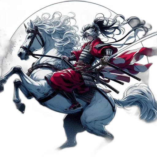 dragon, concept art, fantasy art, comic book art, red, monochrome, warrior, rides transparent PNG cut-out