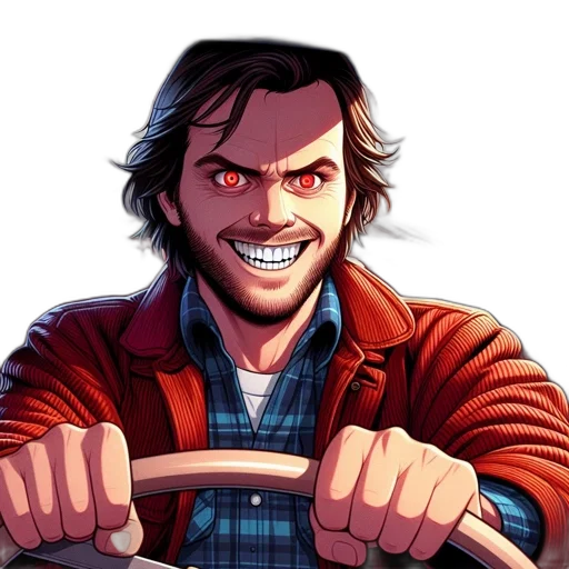 jacket, face, weapon, creature, comic book art, concept art, pixel art, cartoon transparent PNG cut-out