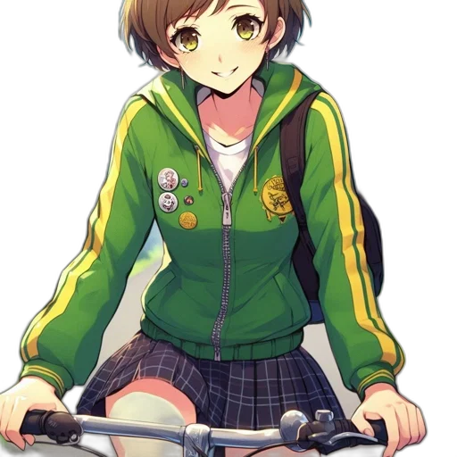 jacket, staff, weapon, sword, anime, pixel art, cartoon, concept art transparent PNG cut-out