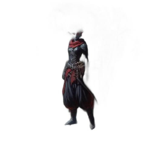 staff, sword, mask, creature, concept art, fantasy art, pixel art, 3d render transparent PNG cut-out