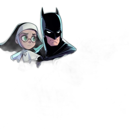 comic book art, concept art, cartoon, anime, unusual, duo, young, girl transparent PNG cut-out