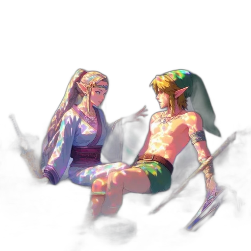 sword, weapon, dress, pixel art, concept art, vaporwave, watercolor, fire transparent PNG cut-out