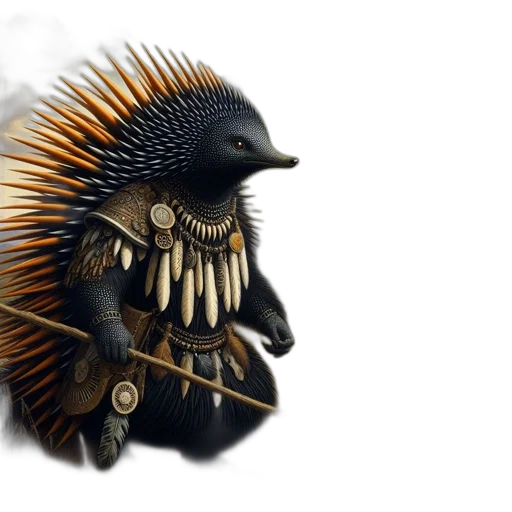 animal, creature, hair, mask, concept art, fantasy art, 3d render, photorealistic transparent PNG cut-out