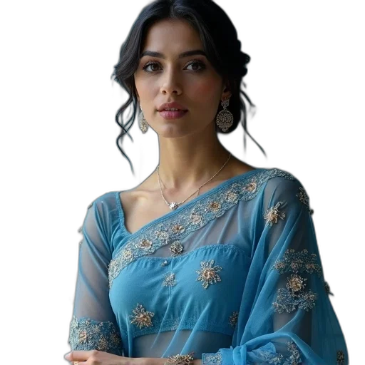 dress, jewelry, staff, crown, oil painting, photorealistic, blue, ladies transparent PNG cut-out