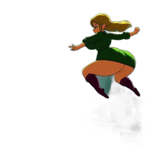 dress, concept art, pixel art, comic book art, cartoon, underwater, outer space, fog transparent PNG cut-out