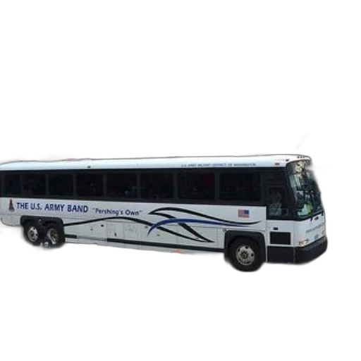 staff, 3d render, photorealistic, concept art, bus, army, band, parked transparent PNG cut-out