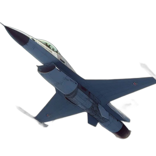 weapon, 3d render, concept art, photorealistic, fighter, jet, flies, near transparent PNG cut-out