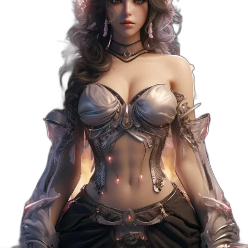 jewelry, sword, crown, dress, fantasy art, concept art, comic book art, cyberpunk transparent PNG cut-out