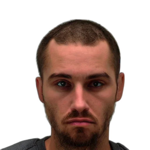 face, staff, photorealistic, 3d render, average, man, mugshot, photo transparent PNG cut-out
