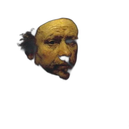 mask, face, creature, crown, 3d render, photorealistic, concept art, oil painting transparent PNG cut-out