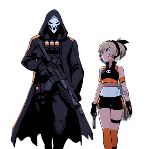 weapon, staff, mask, concept art, anime, cyberpunk, comic book art, outer space transparent PNG cut-out