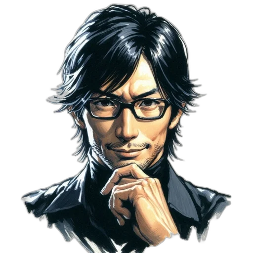 staff, face, comic book art, concept art, pixel art, photorealistic, detailed, stylized transparent PNG cut-out
