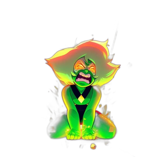 staff, mask, creature, concept art, pixel art, comic book art, fantasy art, fire transparent PNG cut-out