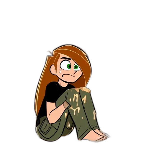 jacket, hair, cartoon, concept art, pixel art, anime, green, earth tones transparent PNG cut-out