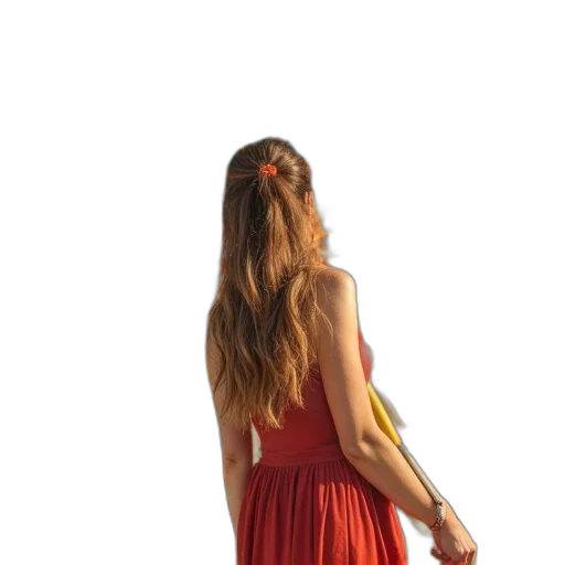 dress, hair, staff, jewelry, photorealistic, 3d render, oil painting, concept art transparent PNG cut-out