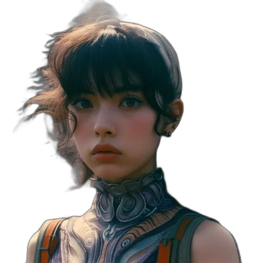 face, dragon, robot, weapon, fantasy art, concept art, photorealistic, anime transparent PNG cut-out