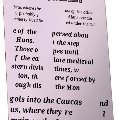 text-based, image, discussing, history, alans, mentioning, their, migration transparent PNG cut-out