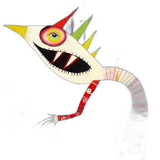 dragon, staff, creature, mask, concept art, 3d render, cartoon, fantasy art transparent PNG cut-out