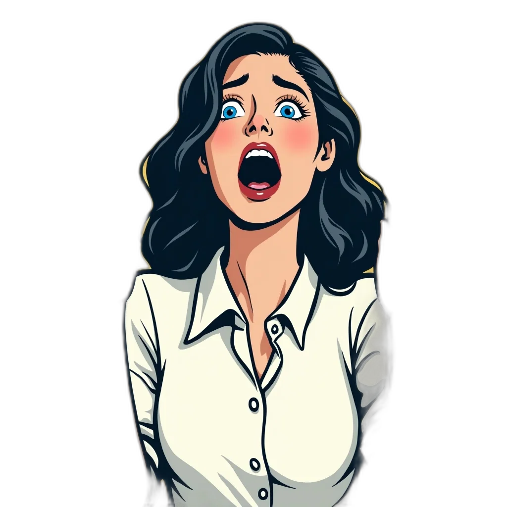 staff, cartoon, comic book art, pixel art, concept art, stylized, illustration, woman transparent PNG cut-out