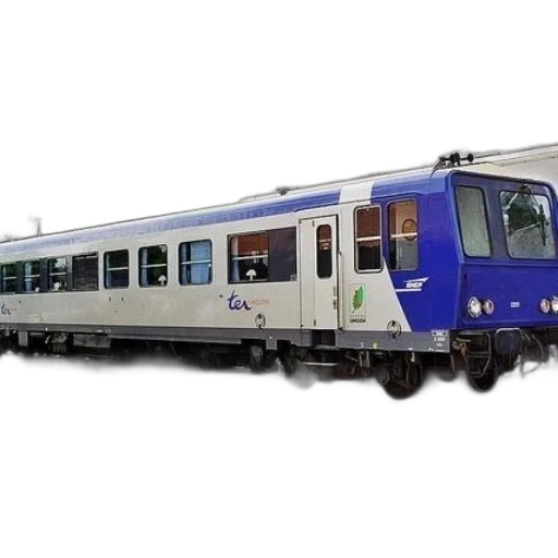 car, weapon, 3d render, photorealistic, blue, white, train, word transparent PNG cut-out