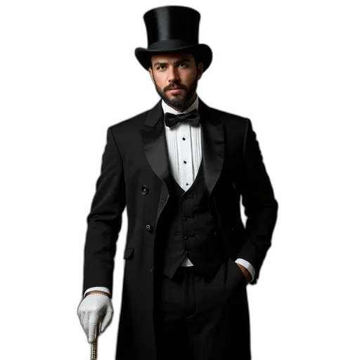 hat, staff, concept art, photorealistic, 3d render, cartoon, man, dressed transparent PNG cut-out