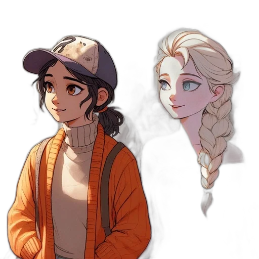 jacket, hat, crown, staff, concept art, pixel art, fantasy art, comic book art transparent PNG cut-out