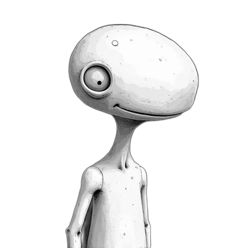 robot, staff, creature, hat, concept art, 3d render, cartoon, fantasy art transparent PNG cut-out