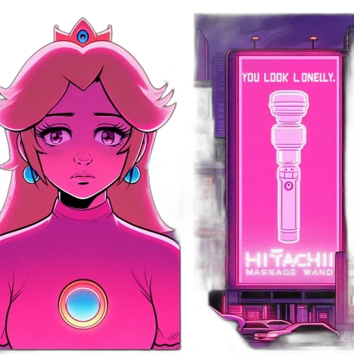 crown, jewelry, vaporwave, concept art, cyberpunk, pixel art, neon lights, neon transparent PNG cut-out