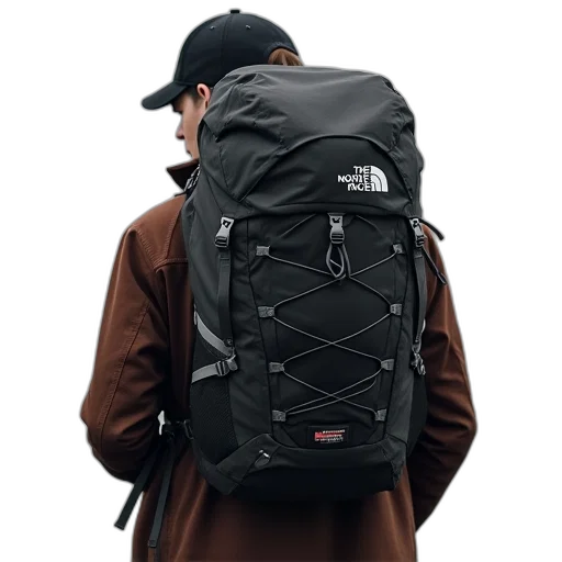 jacket, north, face, reactor, backpack transparent PNG cut-out