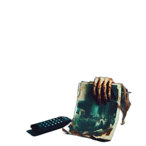 weapon, jacket, mask, bottle, concept art, vaporwave, 3d render, cyberpunk transparent PNG cut-out