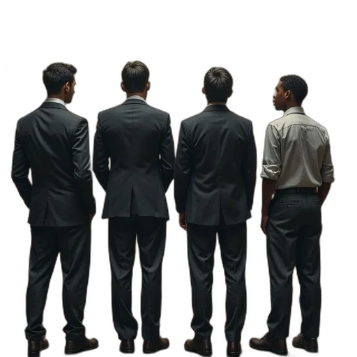 staff, jacket, cover, book, genius, anxiety, four, men transparent PNG cut-out