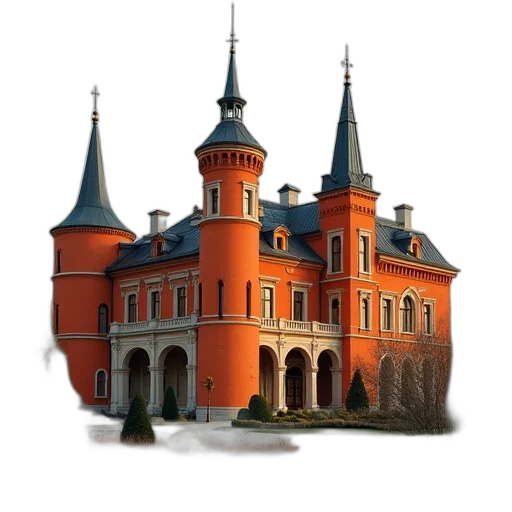 building, crown, hat, staff, 3d render, concept art, photorealistic, pixel art transparent PNG cut-out