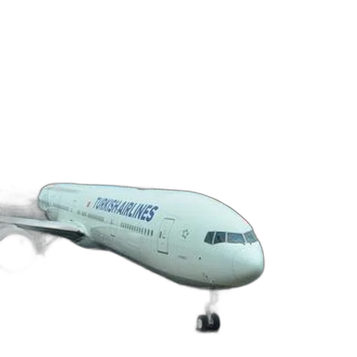 weapon, 3d render, photorealistic, concept art, vaporwave, turkish, airlines, airplane transparent PNG cut-out