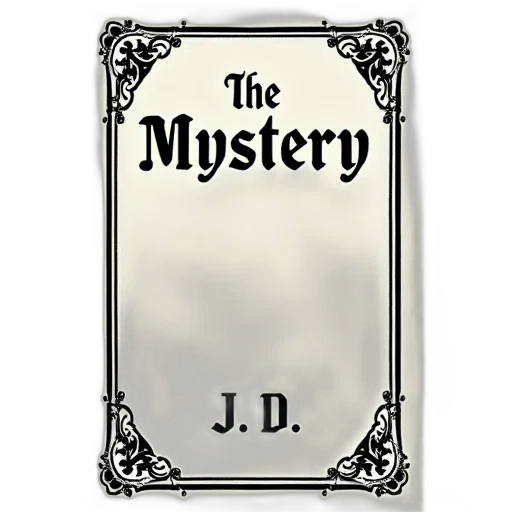 jewelry, cover, book, titled, mystery, word, large, ornate transparent PNG cut-out