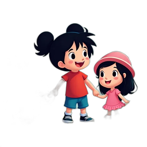 cartoon, concept art, 3d render, anime transparent PNG cut-out