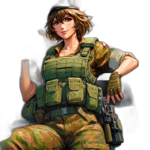 weapon, dress, staff, face, concept art, pixel art, anime, photorealistic transparent PNG cut-out