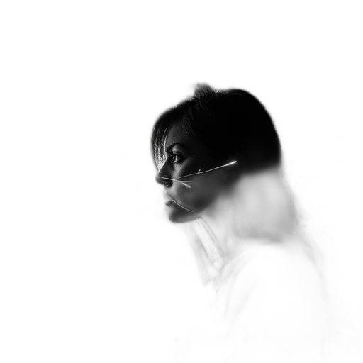 face, staff, jacket, hair transparent PNG cut-out