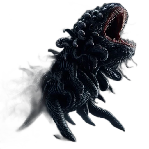 creature, dragon, hair, animal, concept art, 3d render, fantasy art, photorealistic transparent PNG cut-out