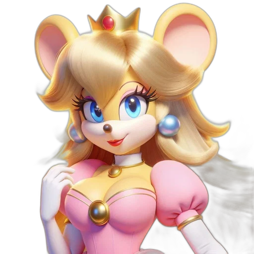 crown, 3d render, concept art, fantasy art, cartoon, pink, gold, dressed transparent PNG cut-out