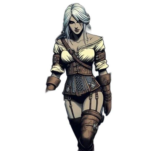 staff, dress, concept art, fantasy art, comic book art, pixel art, earth tones, dark transparent PNG cut-out