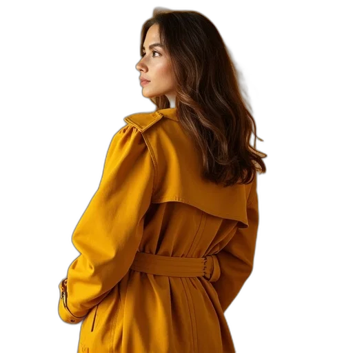 dress, jacket, hair, staff, photorealistic, golden, earth tones, colorful transparent PNG cut-out