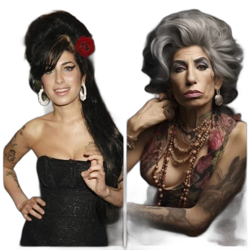 photorealistic, image, features, two, women, one, dark, hair transparent PNG cut-out