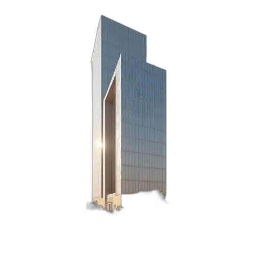 building, 3d render, concept art, photorealistic, landmark, tower, abu, emir transparent PNG cut-out