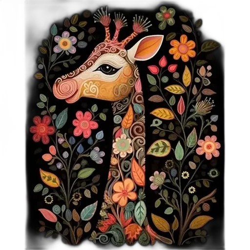 animal, dress, mask, creature, watercolor, concept art, fantasy art, earth tones transparent PNG cut-out