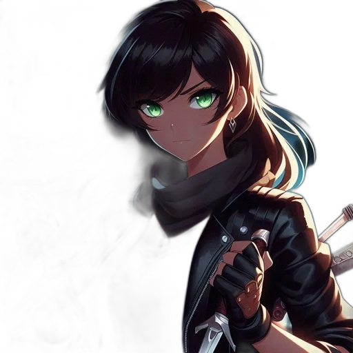 weapon, jacket, sword, staff transparent PNG cut-out