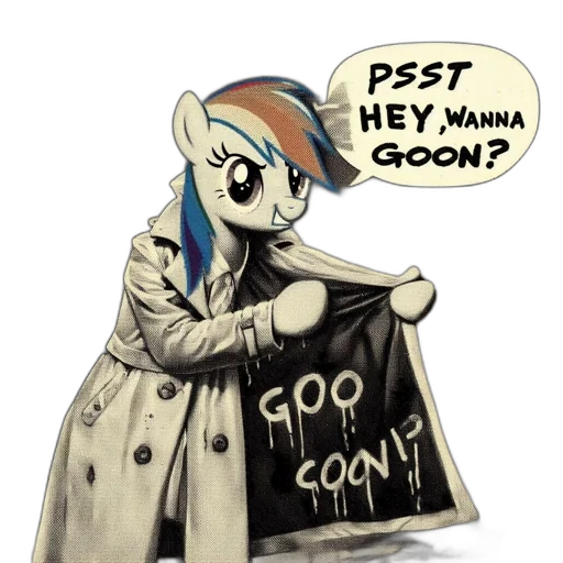 jacket, cartoon, concept art, comic book art, anime, mashup, rainbow, dash transparent PNG cut-out