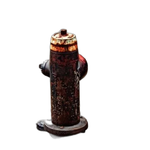 bottle, staff, robot, weapon, 3d render, photorealistic, weathered, fire transparent PNG cut-out