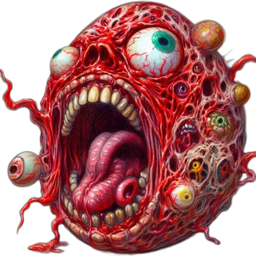 mask, creature, face, concept art, comic book art, photorealistic, 3d render, eerie transparent PNG cut-out