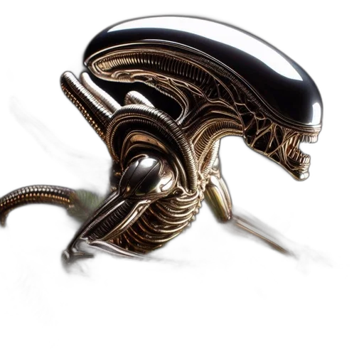 creature, jewelry, robot, animal, concept art, 3d render, photorealistic, outer space transparent PNG cut-out